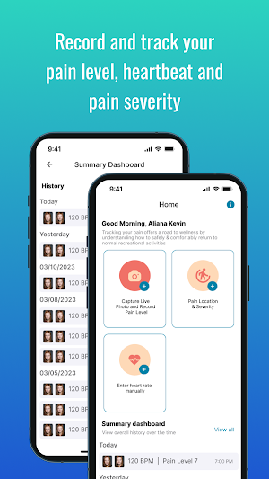 Hero Pain Tracking App Screenshot 1