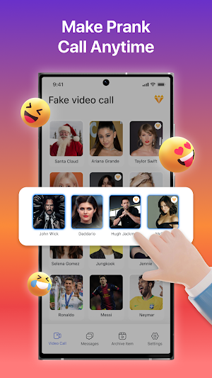 Prank Video Call and Chat Idol Screenshot 1