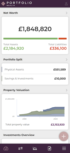 Portfolio Wealth Screenshot 0