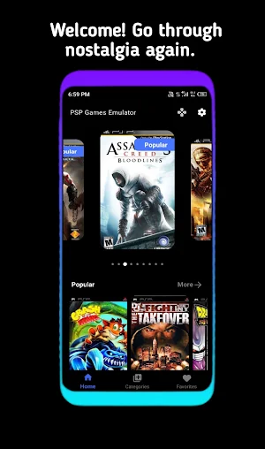 PSP Games Emulator & Library Screenshot 0