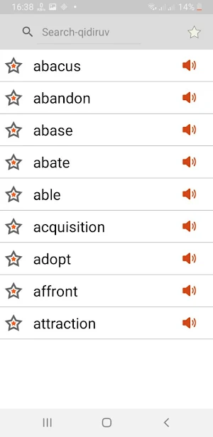 ENG-UZ dictionary Screenshot 0