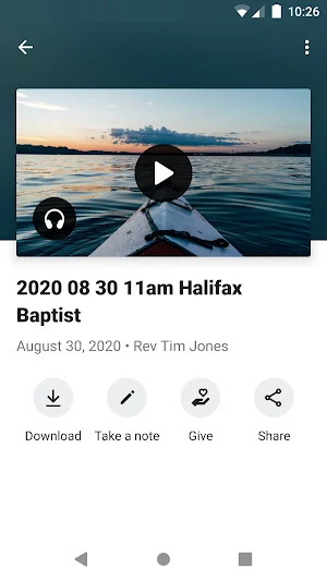 Halifax Baptist Church Screenshot 2