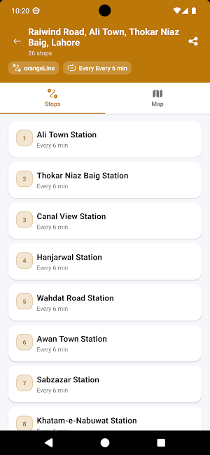 Islamabad Metro Bus Guide Screenshot 2