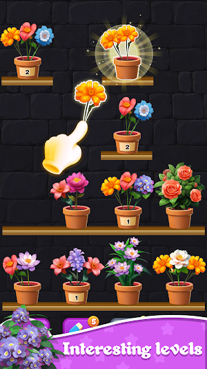 Flower Triple Sort:Blossom 3D Screenshot 0