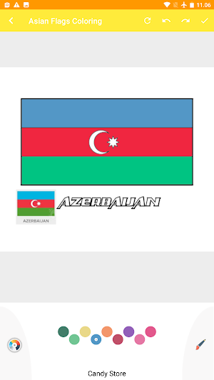 Coloring Asian country flags Screenshot 0
