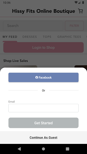 Hissy Fits Online Boutique Screenshot 0
