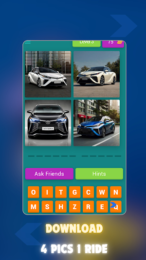 4 Pics 1 Ride : Car Quiz Screenshot 0