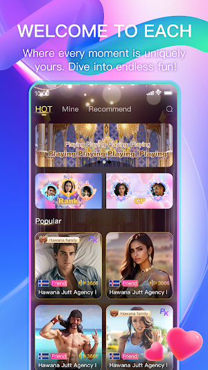 Eachfans: Voice Chat & Party Screenshot 1