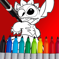 Blue Koala Coloring Book