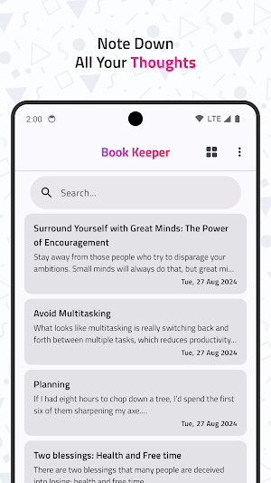 Book Keeper: Bookshelf & Notes Screenshot 2