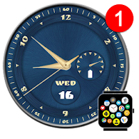 Free Analog Watch Face Theme for Bubble Cloud