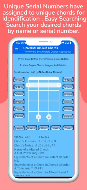 Universal Ukulele Chords Screenshot 2