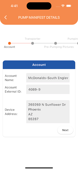 SAMS Pumper Portal Screenshot 2
