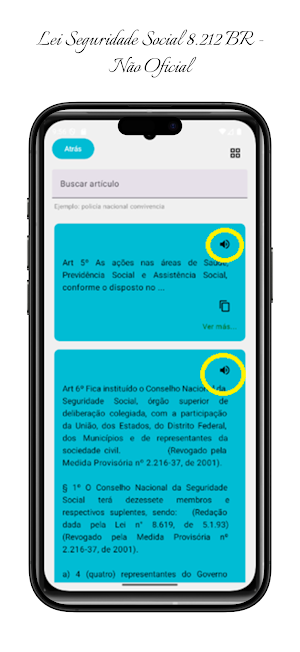 Lei Seguridade Social 8.212 BR Screenshot 0