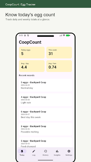 CoopCount: Egg Tracker Screenshot 0
