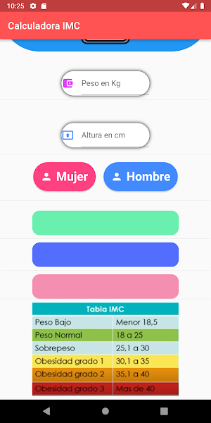Calculadora de IMC Screenshot 1