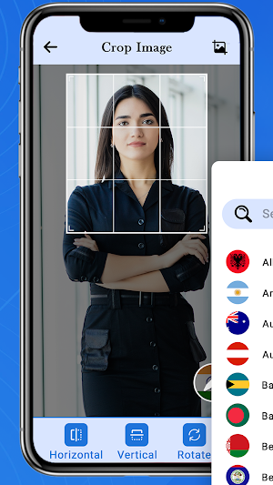 Passport Size Photo Editor App Screenshot 1