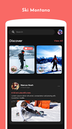 Ski Montana Theme Screenshot 0