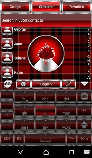 Red Roses Go Keyboard theme Screenshot 1