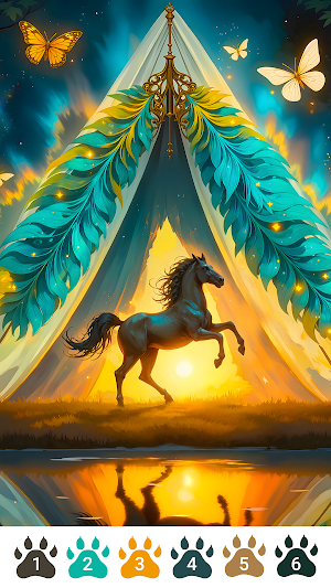 Wild Color - Color by Number Screenshot 2