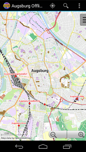 Augsburg Offline City Map Screenshot 0