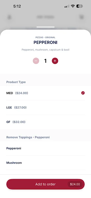 Pep Pizza Screenshot 1