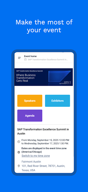 SAP Transformation Excellence Screenshot 1