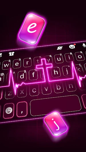 Cross Heartbeat Keyboard Theme Screenshot 1