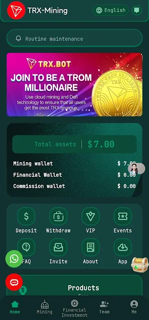 TRX Mining Screenshot 0