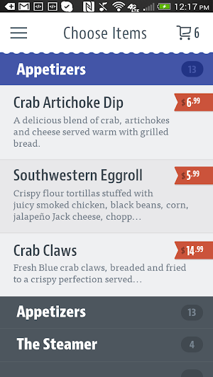 Blue Crab Grill Screenshot 2