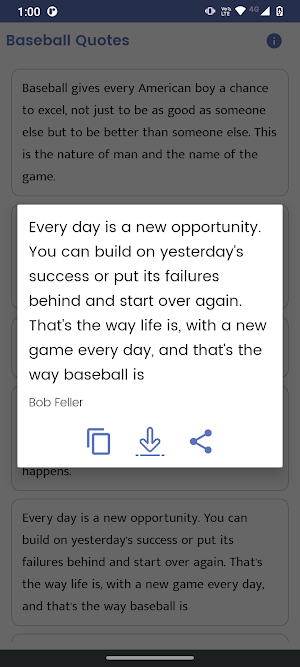 Baseball Quotes and Sayings Screenshot 1