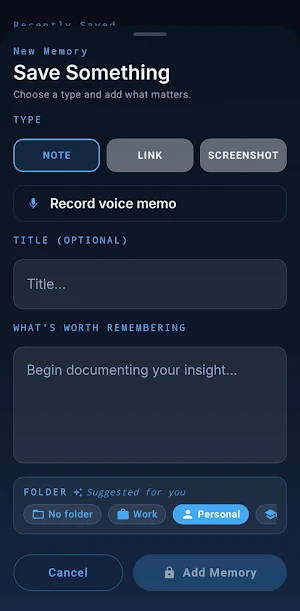 Keeper: Your Digital Memory Screenshot 3