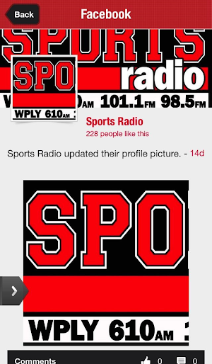 Sports Radio - WPLY Screenshot 3