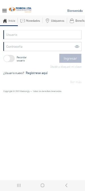 Coac Pichincha Móvil Screenshot 2