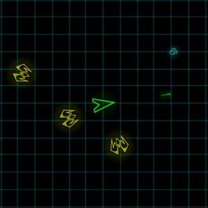 Retro Neon Space Battle Screenshot 1