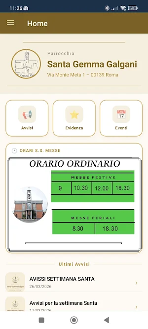 Parrocchia Santa Gemma Galgani Screenshot 2