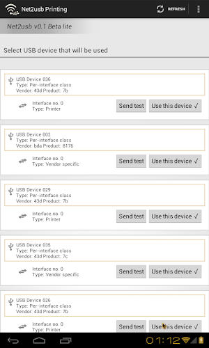 Net2usb POS Printing Screenshot 2