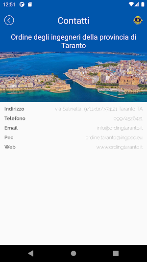 Ordine Ingegneri Taranto Screenshot 2