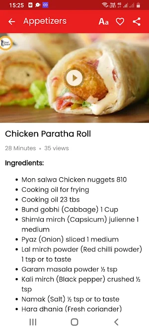 Tasty Foods - English Recipes Screenshot 2