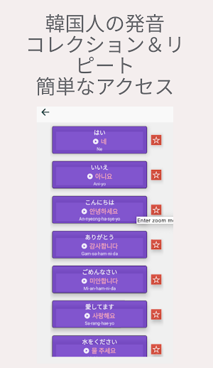 ポケット韓国語 Screenshot 1