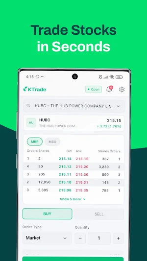 KTrade - Stock Trading App Screenshot 2
