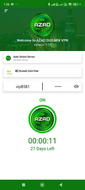 AZAD DOU MIX VPN Screenshot 0