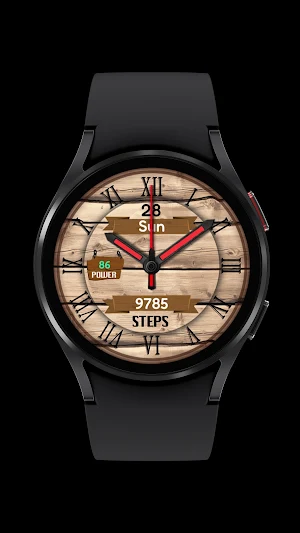 Pars Wooden Analog Watch Face Screenshot 1