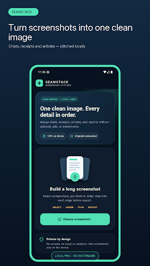 SeamStack: Screenshot Stitch Screenshot 0