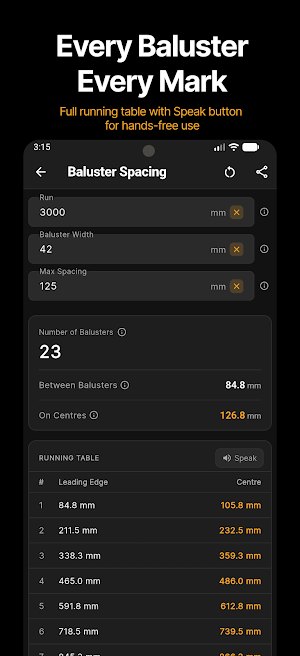 MeisterCalc Construction Calc Screenshot 2