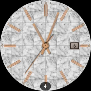 Marble Deluxe Clock WatchFace Screenshot 0