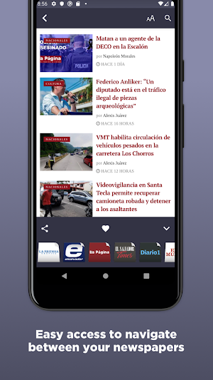 Salvadoran Newspapers Screenshot 2