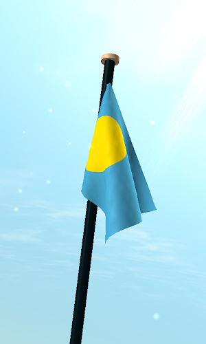 Palau Flag 3D Live Wallpaper Screenshot 2