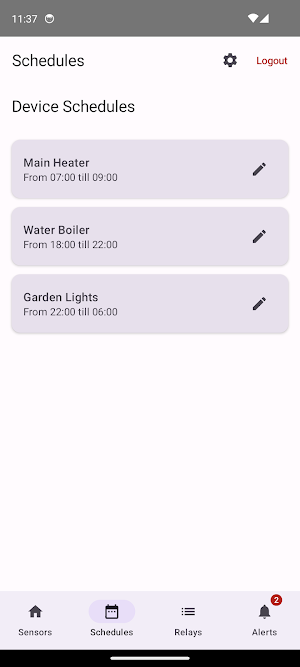 SmartHome Screenshot 1