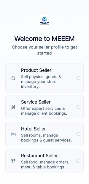 MEEEM - (Vendor/Seller App) Screenshot 1